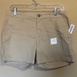 Old Navy Women's Beige Chino Bermuda Shorts